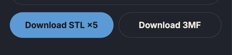 The “Download STL” and “Download 3MF” buttons